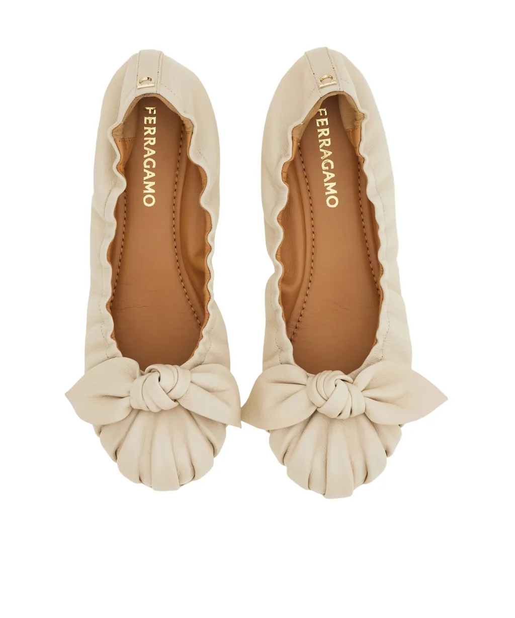 Bow Embellished Ballet Flat