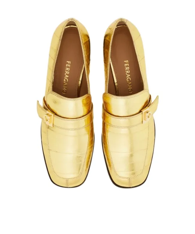 Ferragamo Square-Toe Loafers