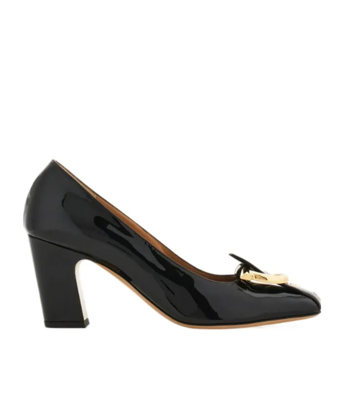 Gancini Block Heel Pump