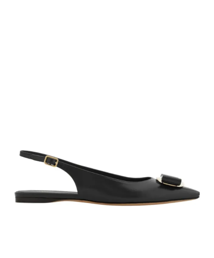 New Vara Plate Flat Slingback
