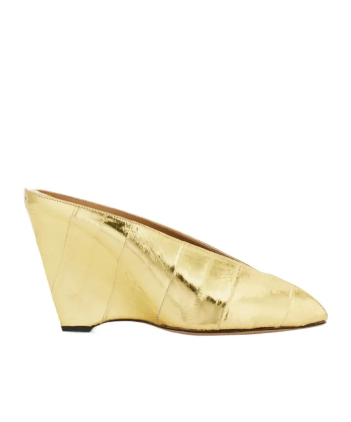 Ferragamo Open-Toe Wedge Mules