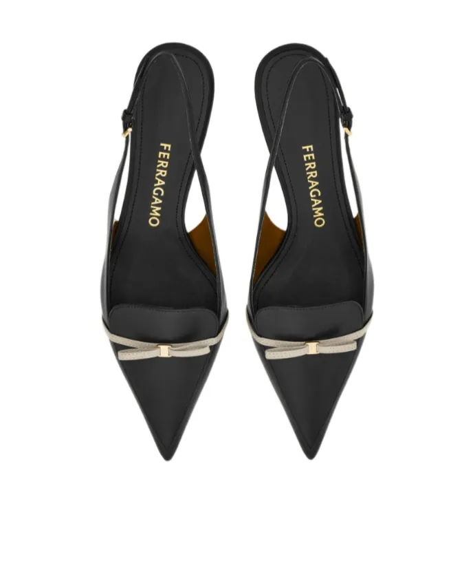 Ferragamo Pointed Toe Slingback Pumps