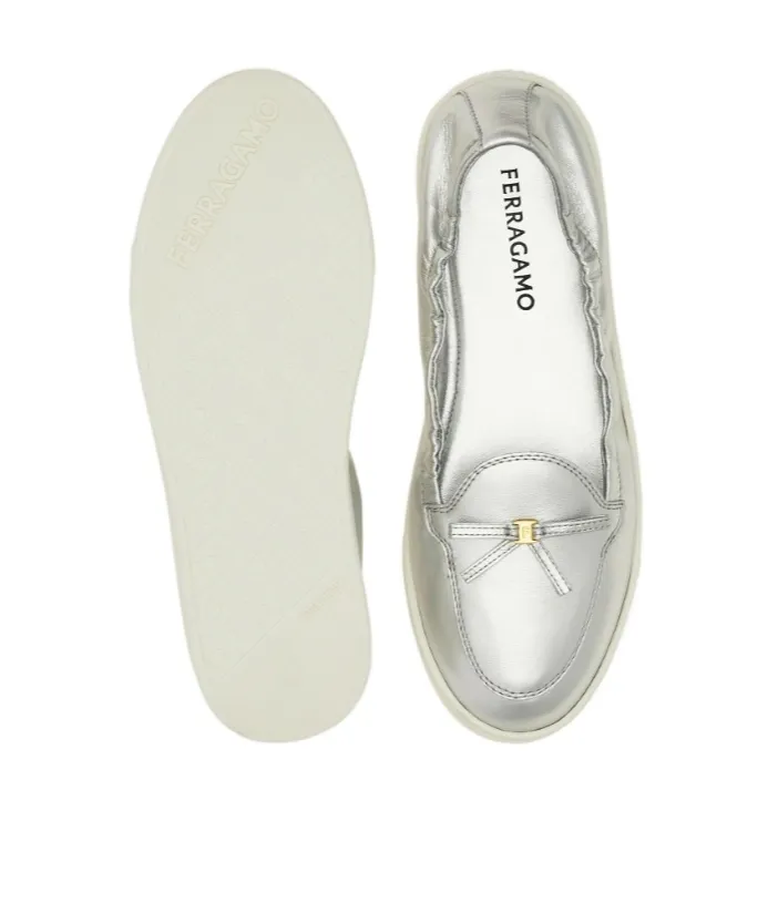 Flexible Loafer With Mini Bow Detail