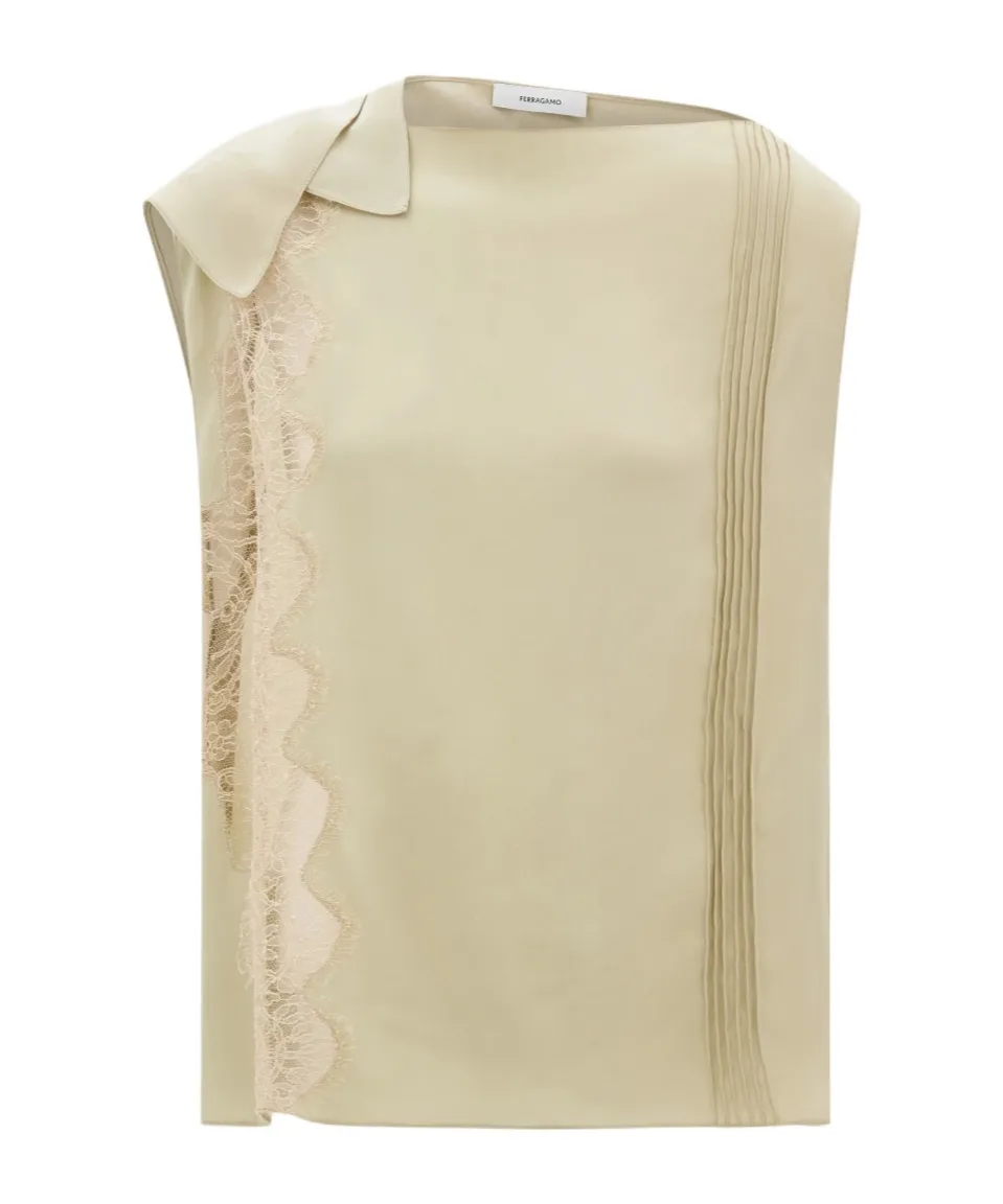 Top With Lace Inserts