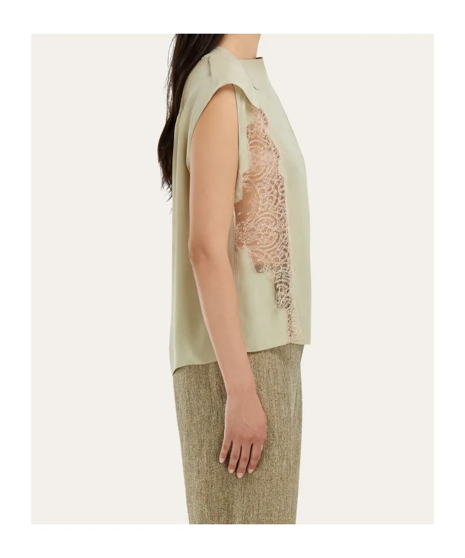 Top With Lace Inserts