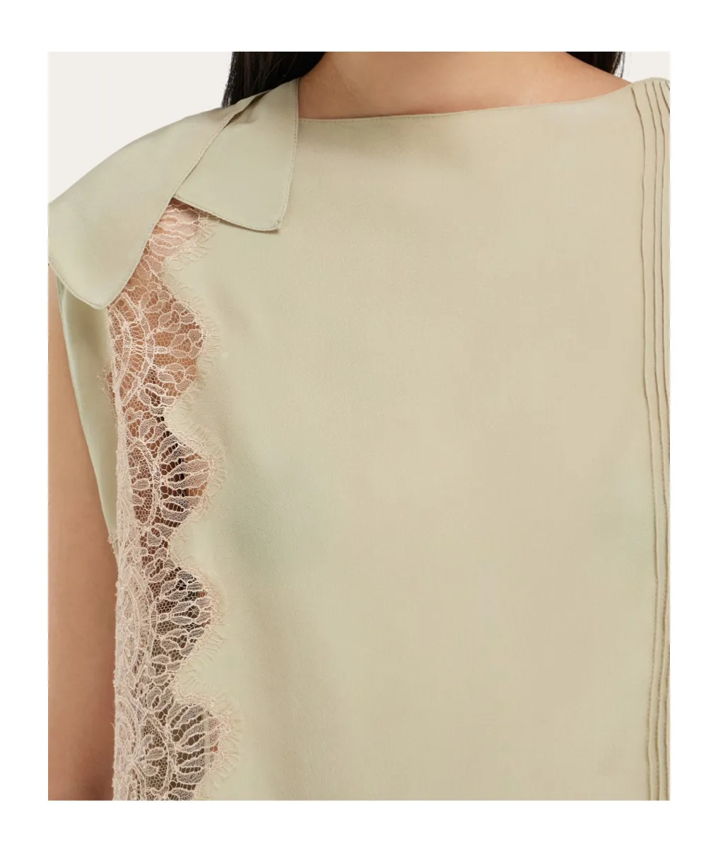 Top With Lace Inserts