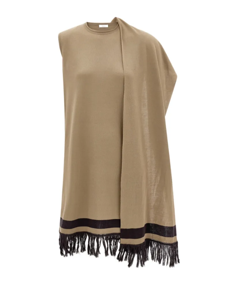 Mini Dress With Fringe Detail