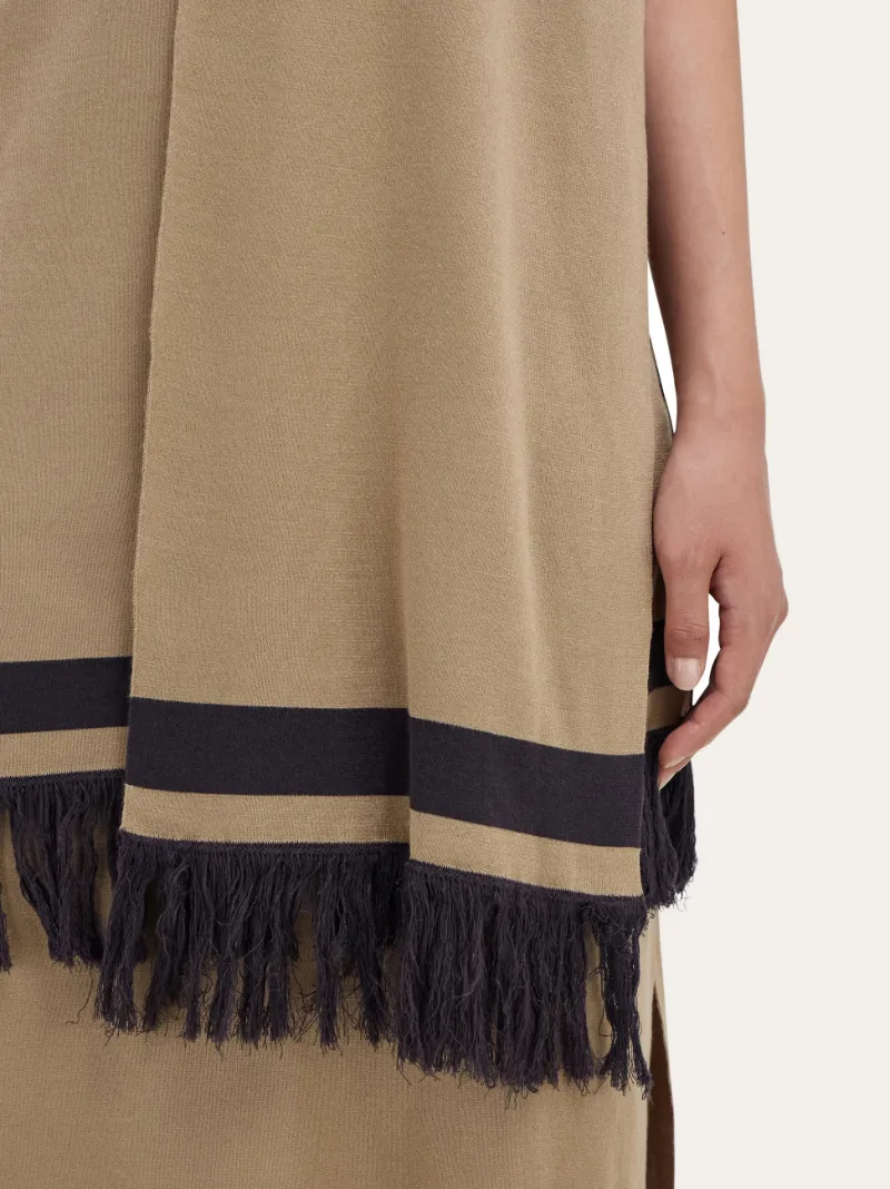 Mini Dress With Fringe Detail