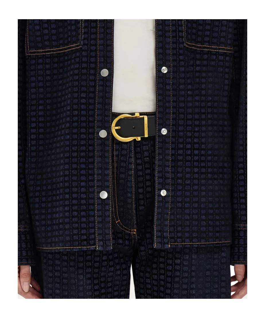 Reversible And Adjustable Gancini Belt