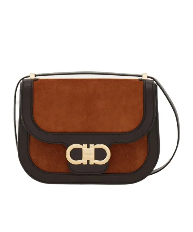 Double Gancini Crossbody Bag