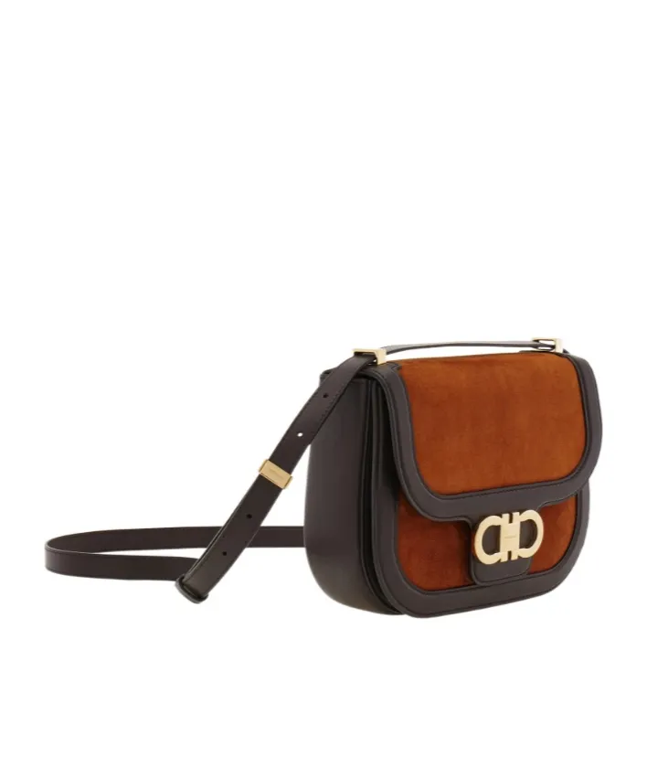 Double Gancini Crossbody Bag