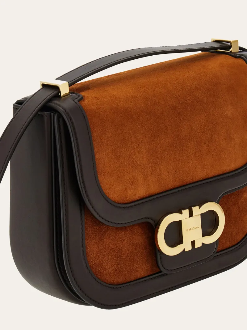 Double Gancini Crossbody Bag