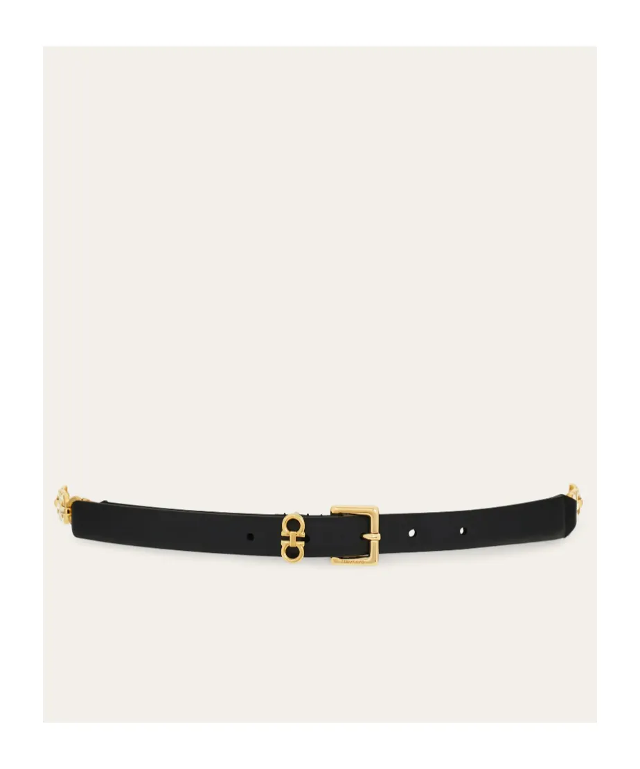 Gancini Belt With Chain