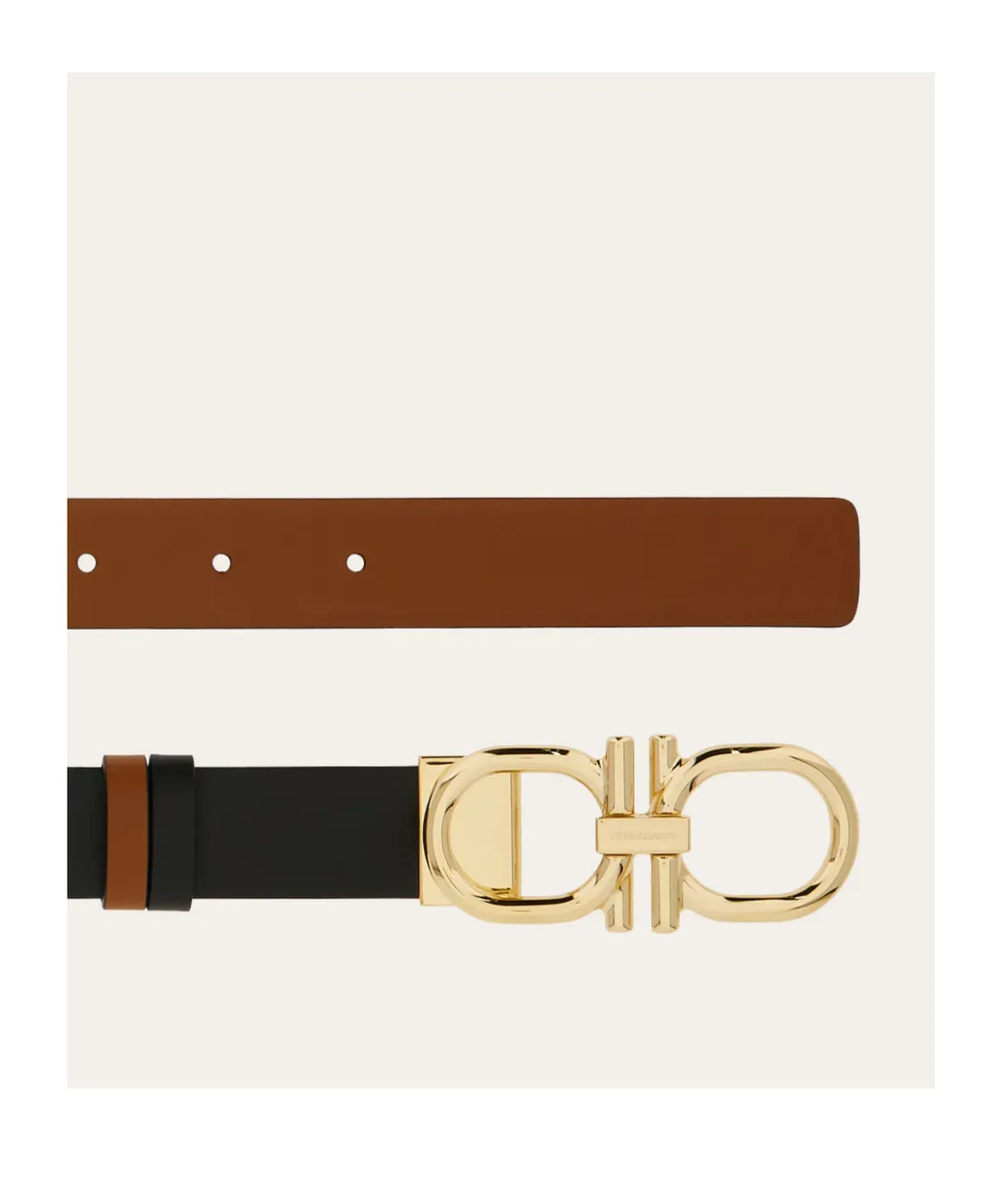 Reversible And Adjustable Gancini Belt