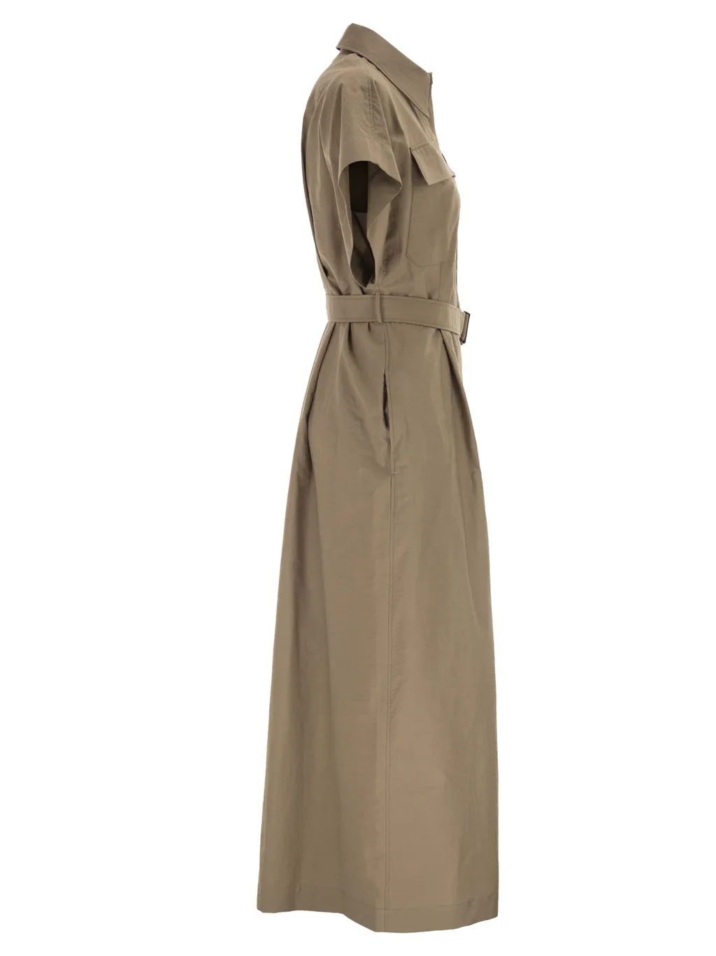Pocket Belted Midi Dress