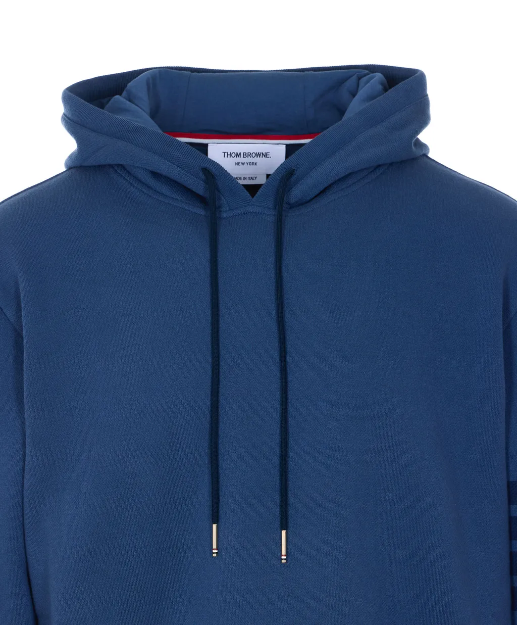 Thom Browne	Logo Patch Drawstring Hoodie