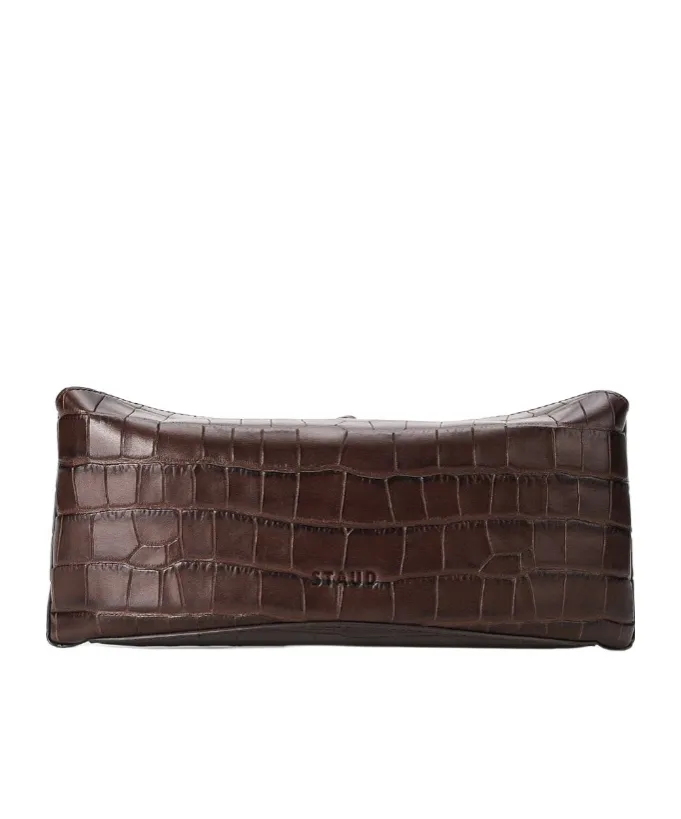 Eve Clutch Espresso Croco