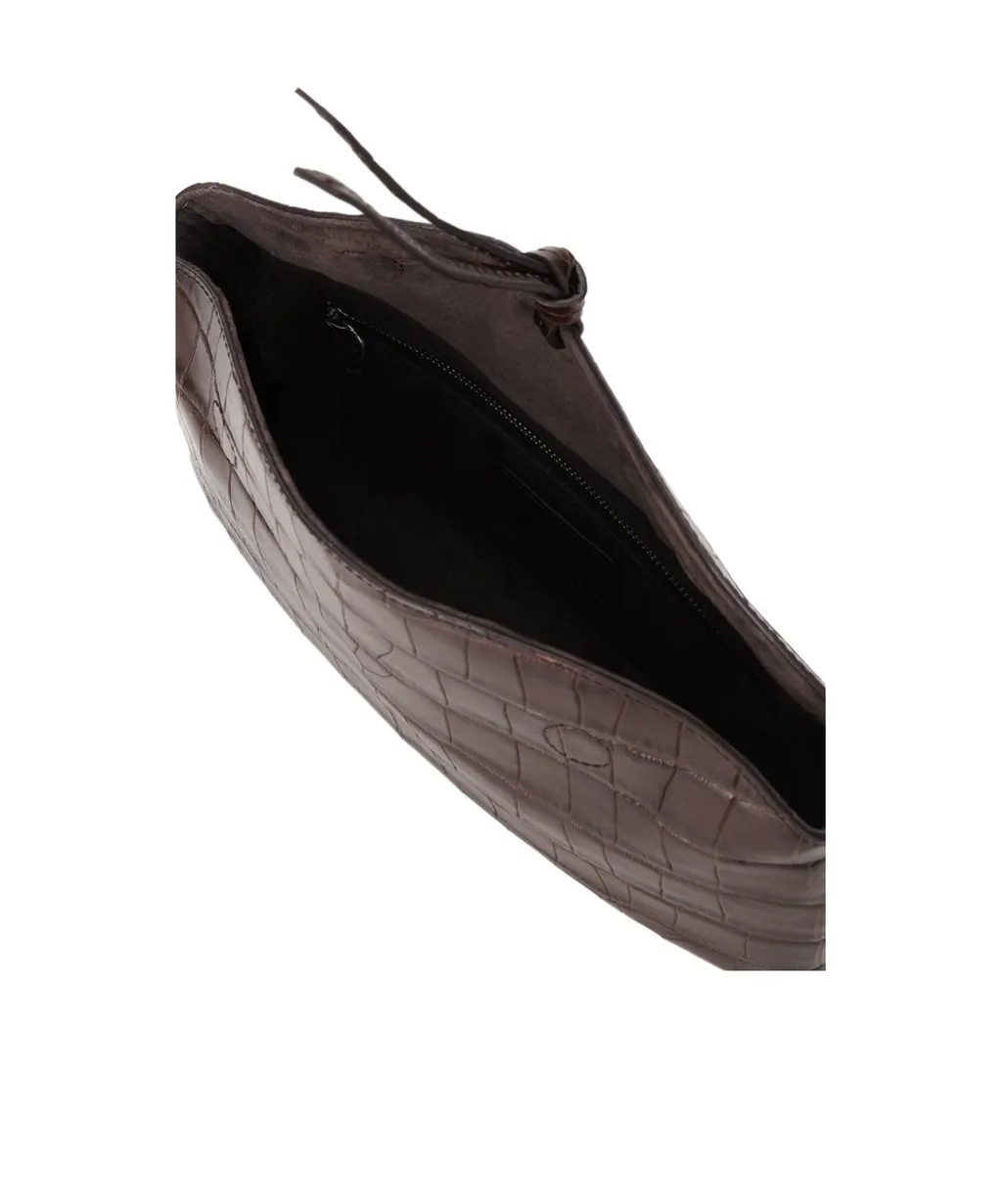 Eve Clutch Espresso Croco
