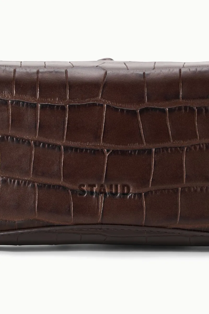 Eve Clutch Espresso Croco
