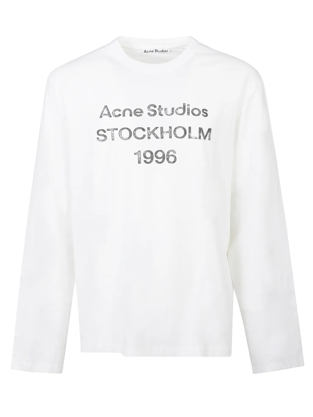 Acne Studios Logo Printed Long-Sleeved T-Shirt