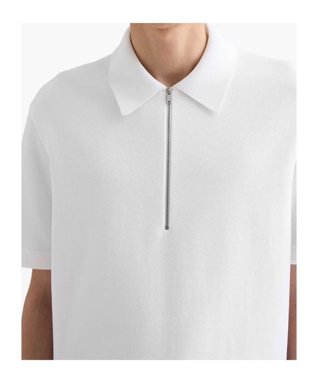 Jil Sander Short Sleeve Knitted Polo Shirt