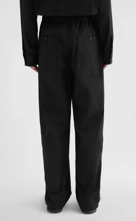 Drawstring Cargo Cotton Trousers