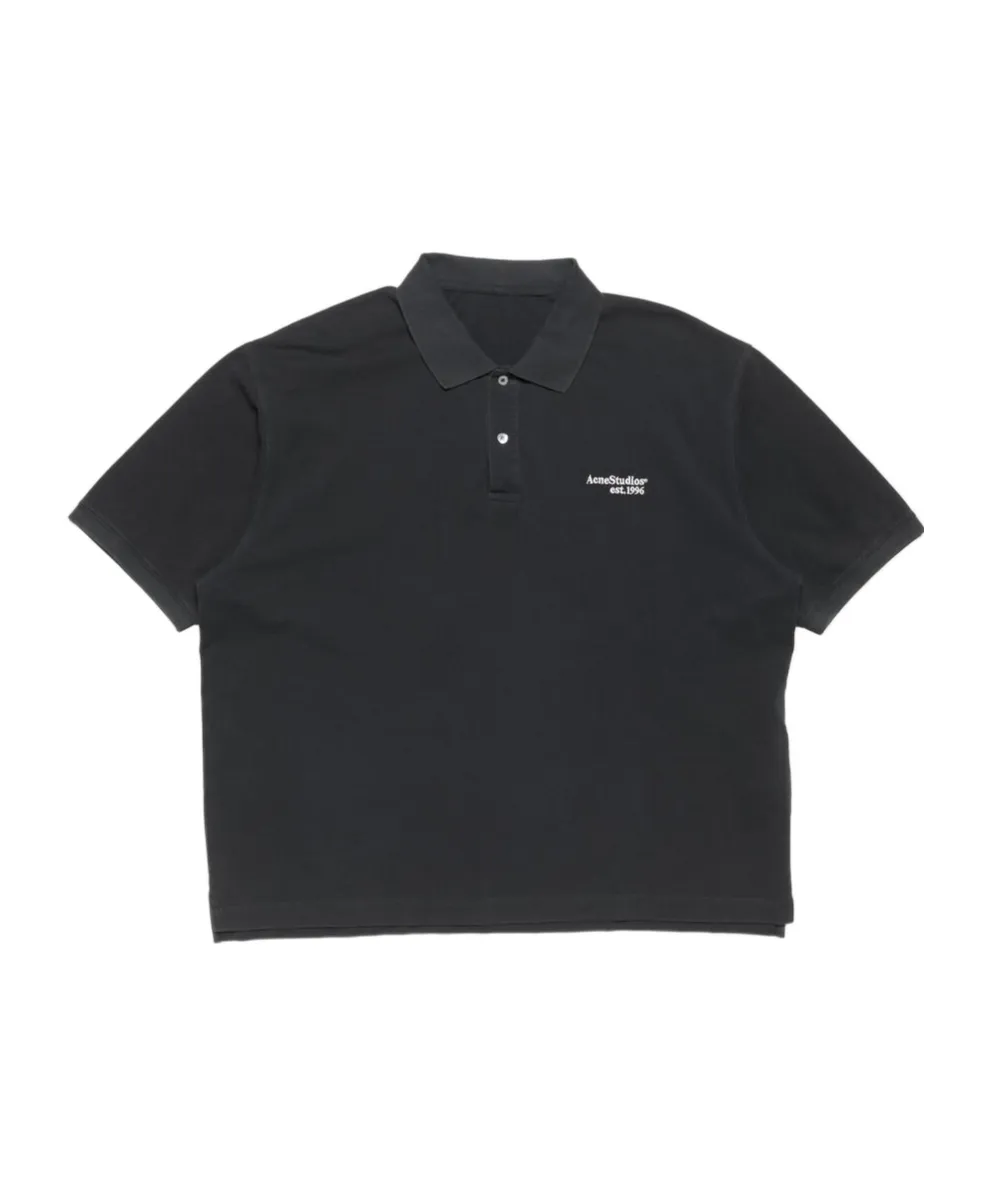 Acne Studios Washed Logo Polo Shirt