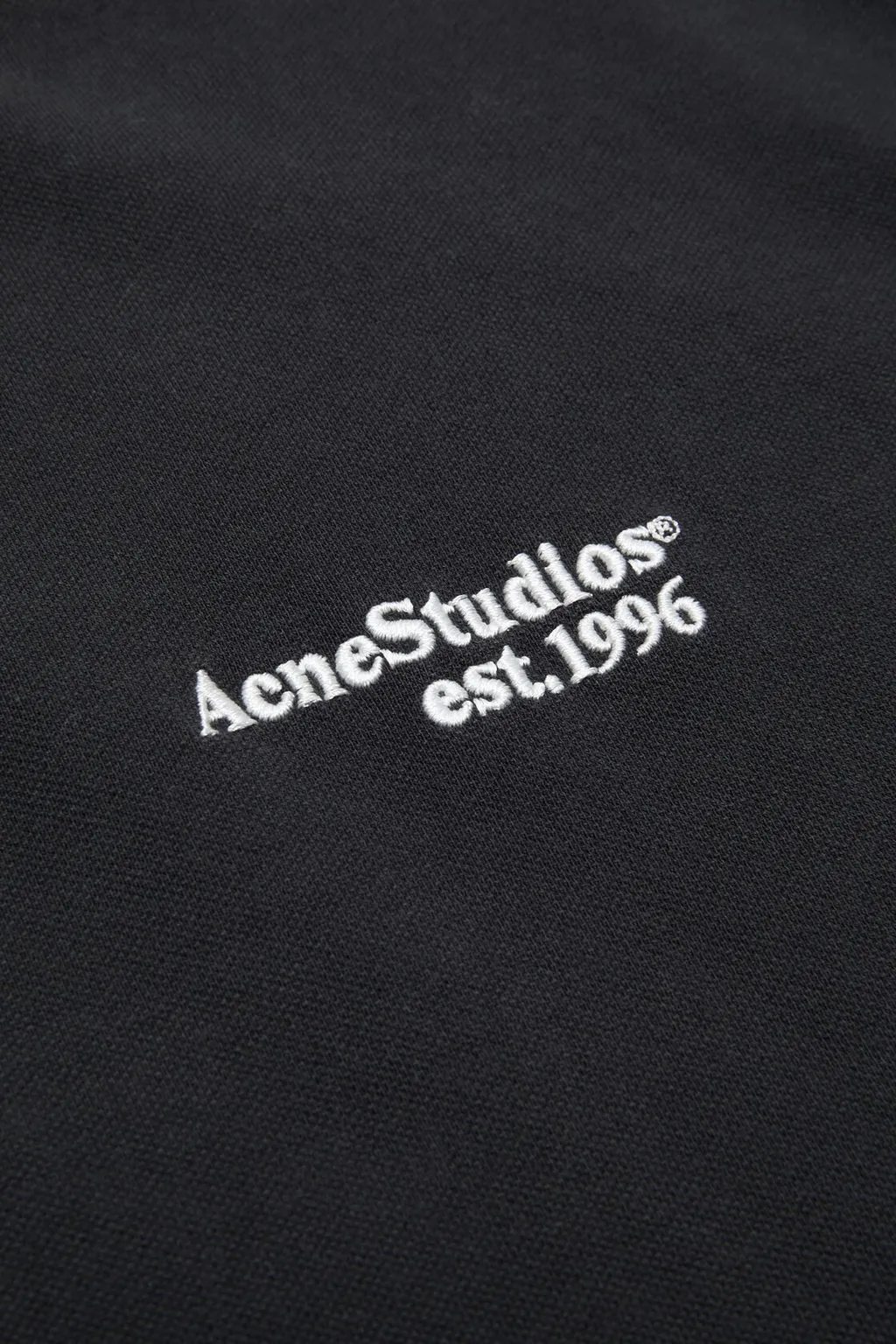 Acne Studios Washed Logo Polo Shirt