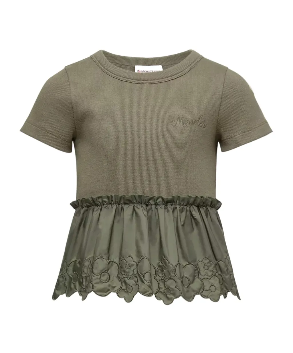 Embroidered Flowers Pleated Dress