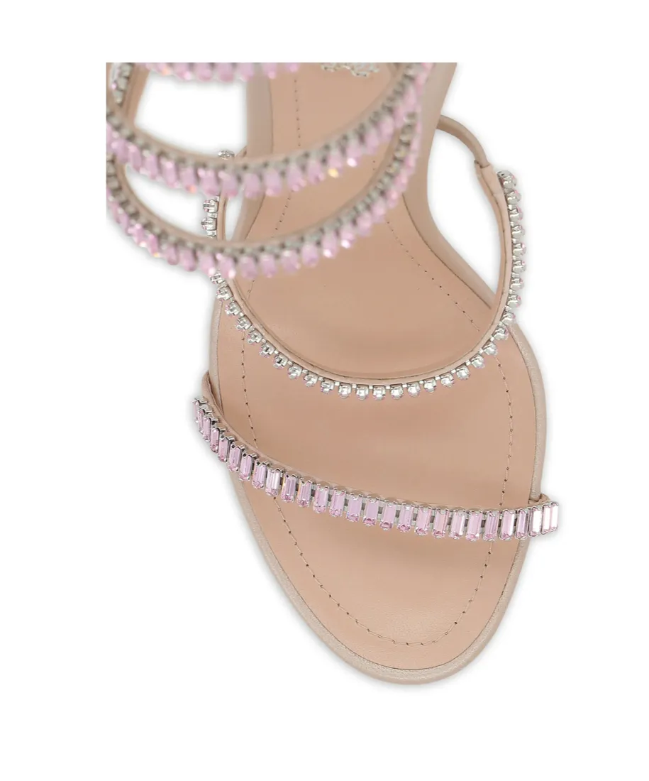 Round-Toed High-Heeled Sandals