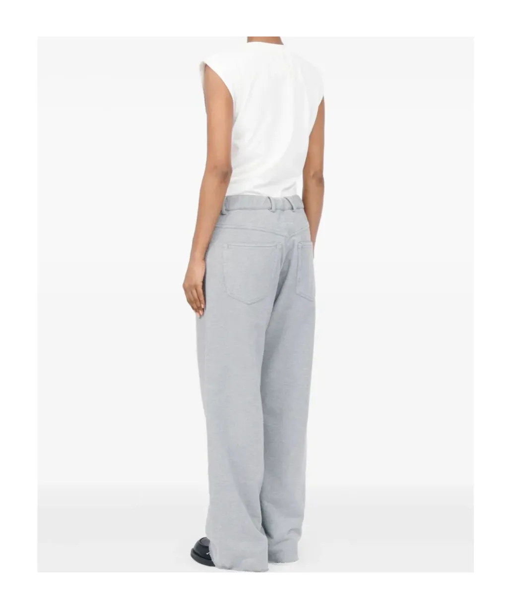 Mm6 Maison Margiela Button Detailed Raw-Hem Pants