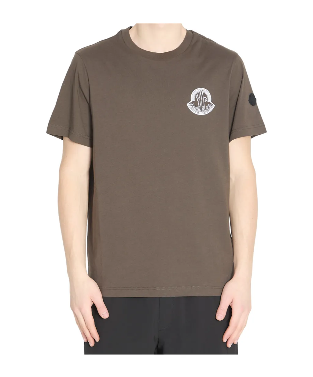 Moncler Logo Printed Crewneck T-Shirt