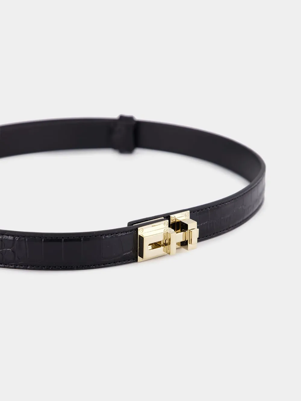 Tom Ford Embossed Buckled Belt