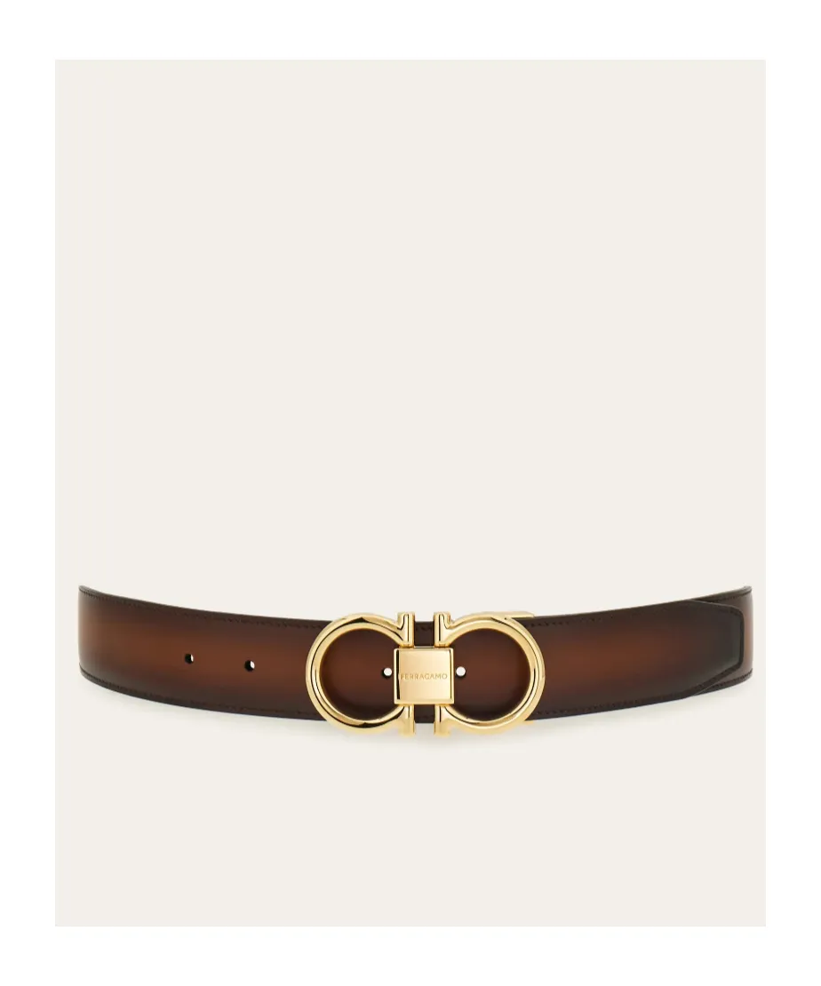 Reversible And Adjustable Gancini Belt