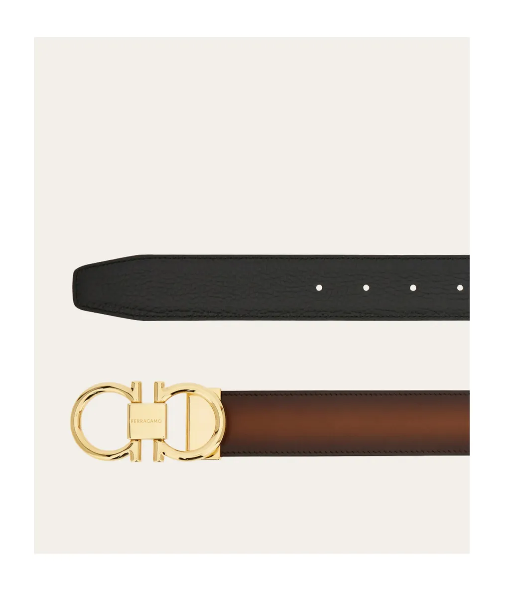 Reversible And Adjustable Gancini Belt