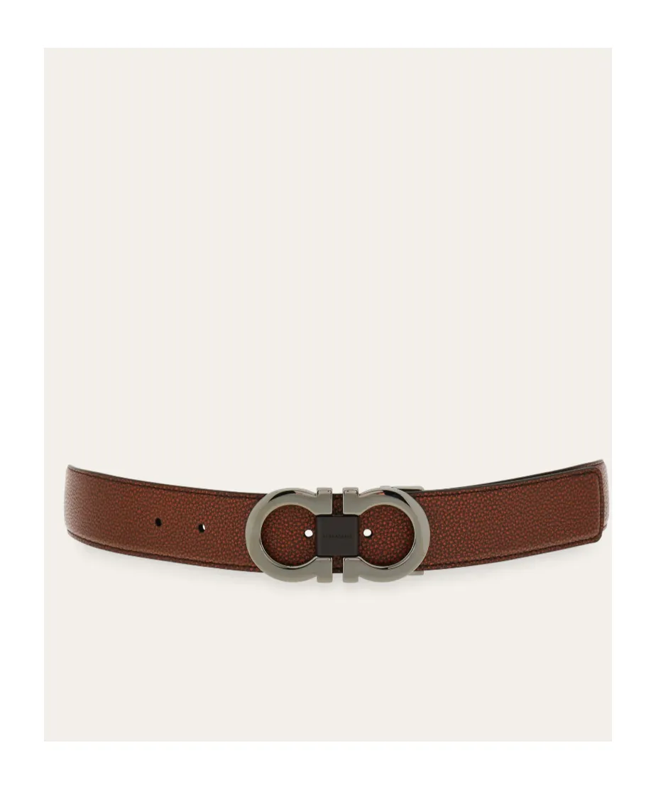 Reversible And Adjustable Gancini Belt
