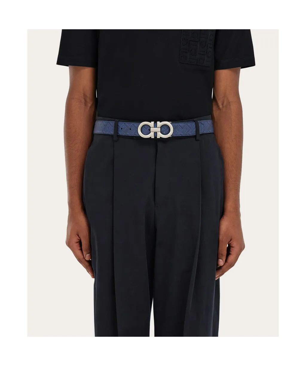Reversible And Adjustable Gancini Belt