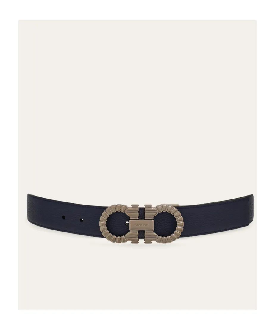 Reversible And Adjustable Gancini Belt