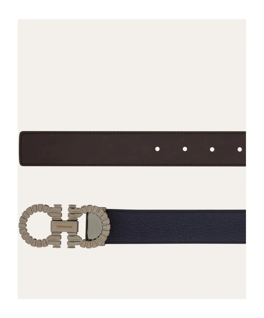 Reversible And Adjustable Gancini Belt