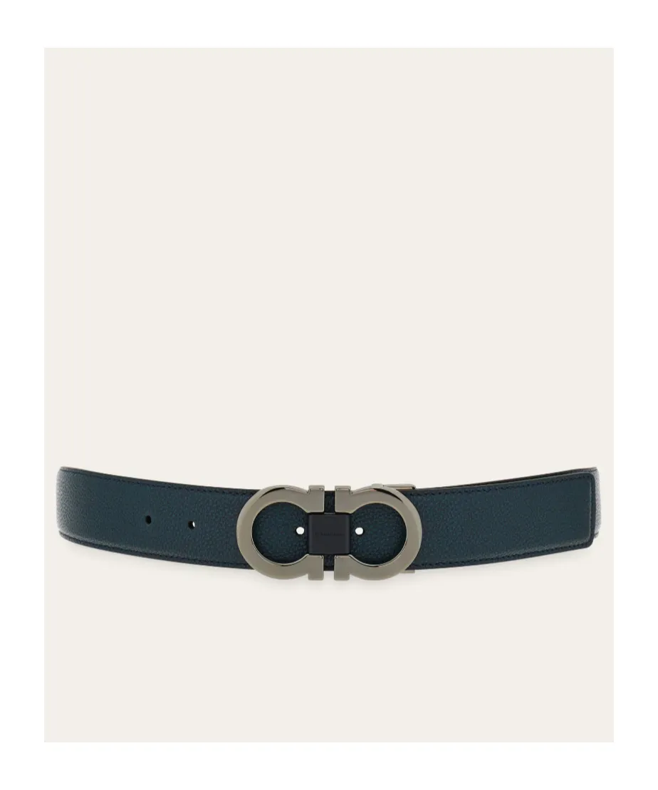Reversible And Adjustable Gancini Belt