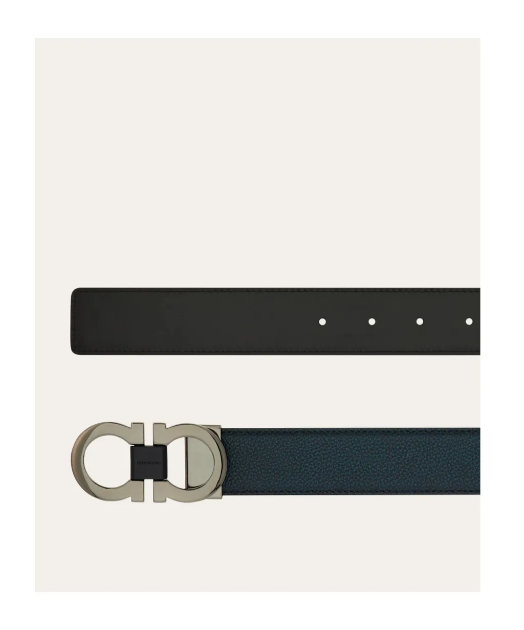 Reversible And Adjustable Gancini Belt