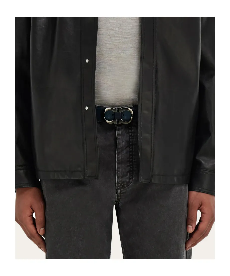 Reversible And Adjustable Gancini Belt