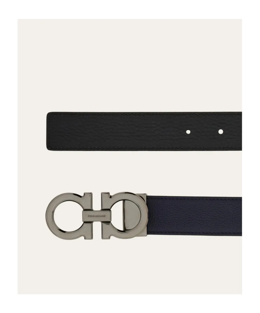 Reversible And Adjustable Gancini Belt