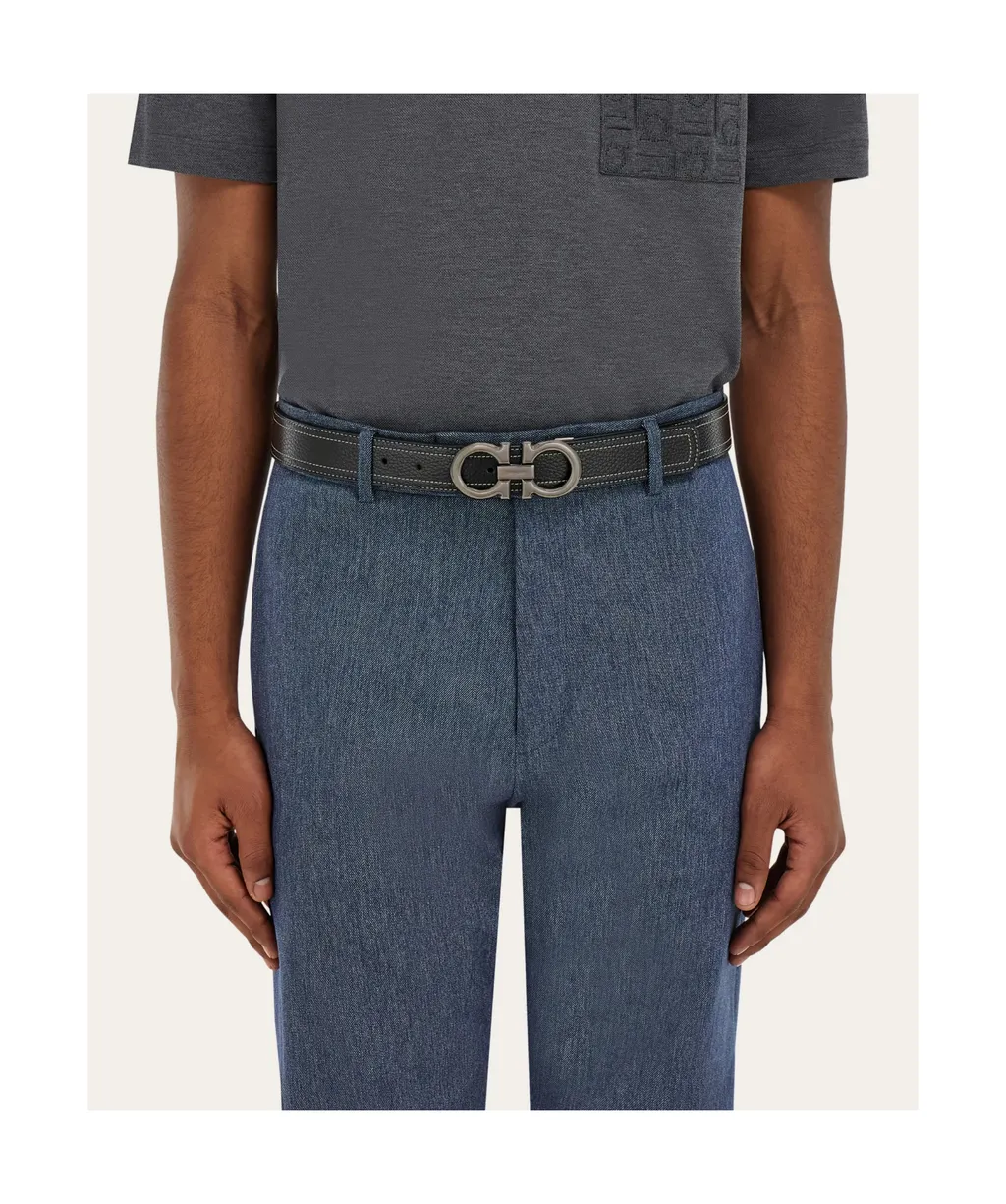 Reversible And Adjustable Gancini Belt