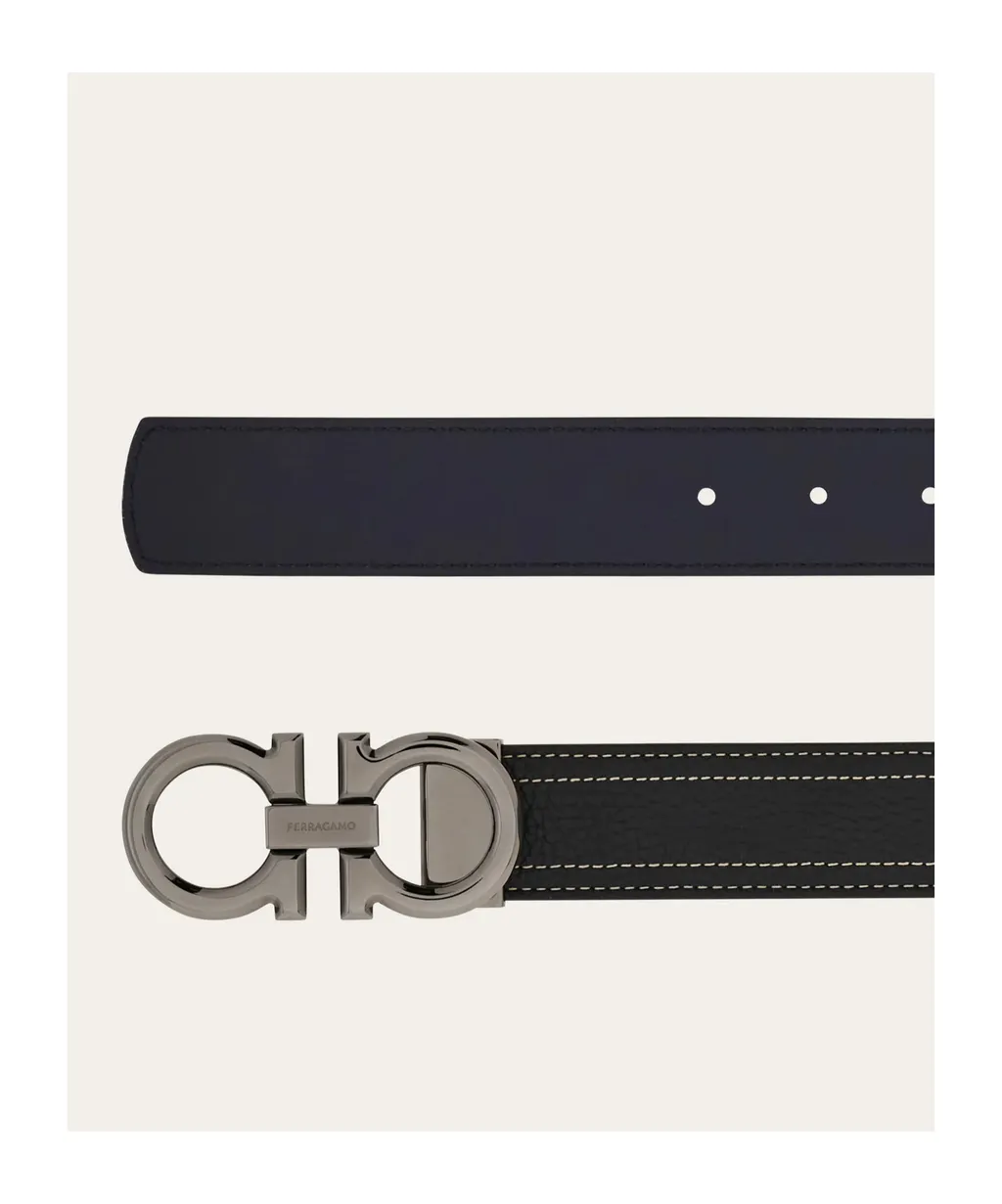Reversible And Adjustable Gancini Belt
