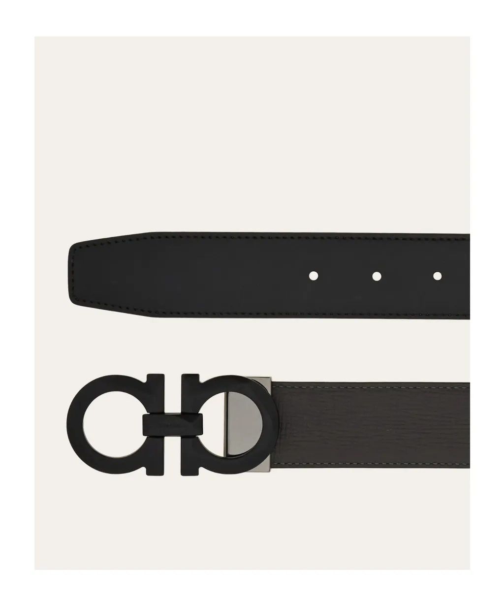 Reversible And Adjustable Gancini Belt