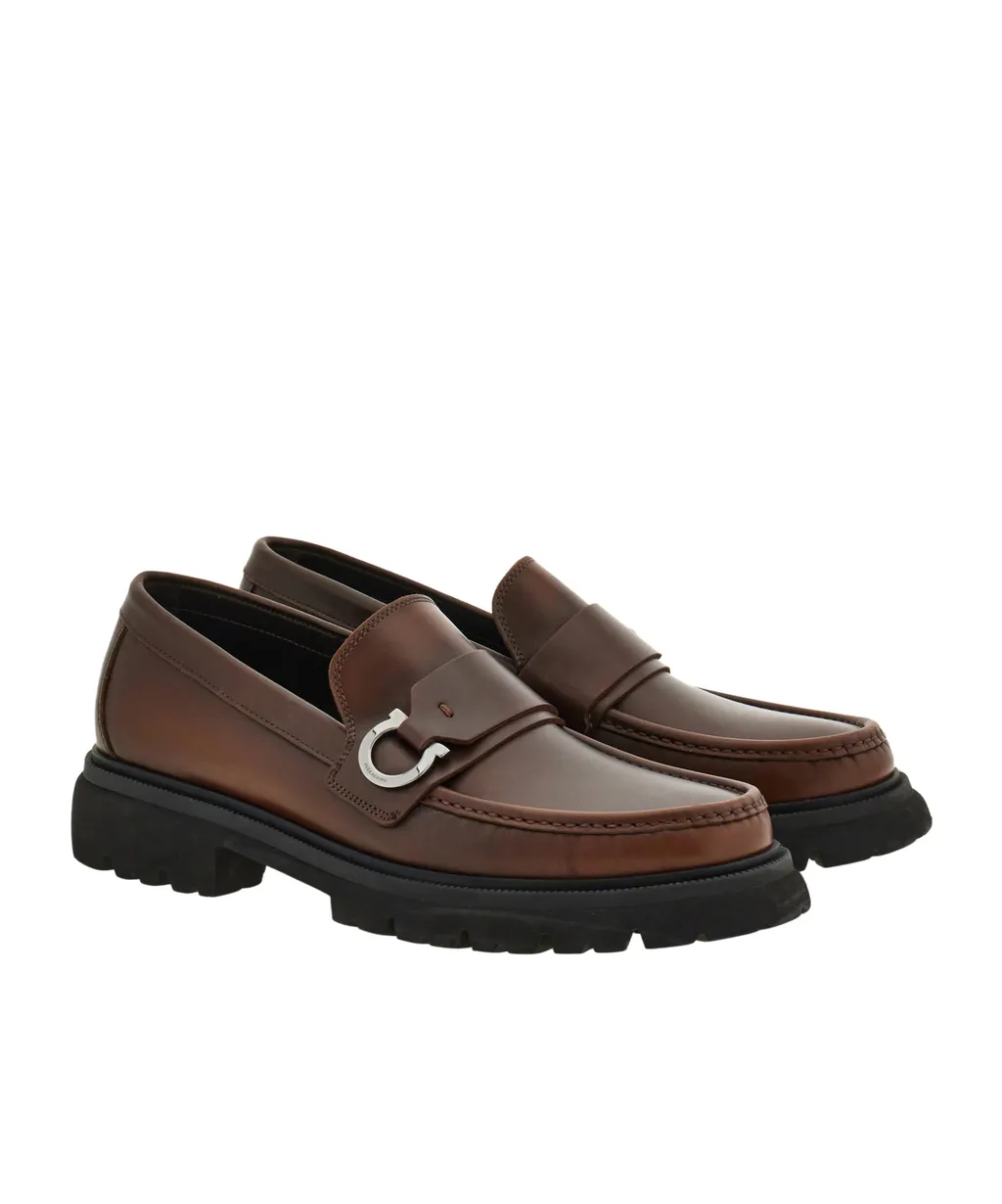 Loafer With Gancini Detail