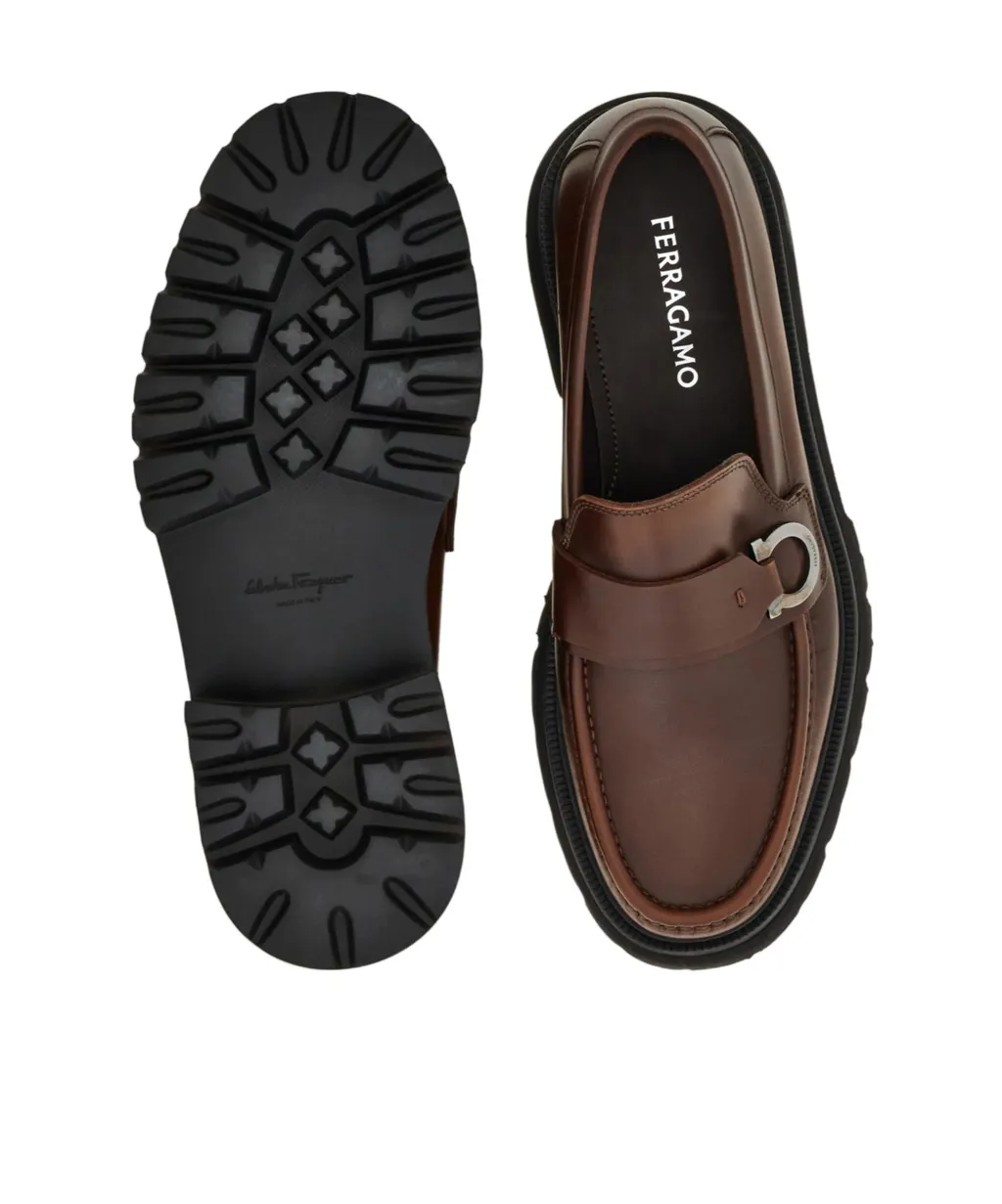 Loafer With Gancini Detail