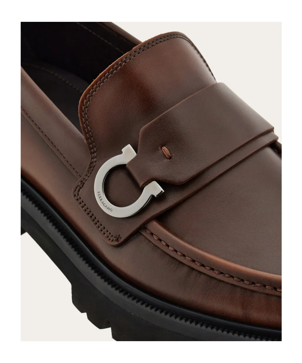Loafer With Gancini Detail