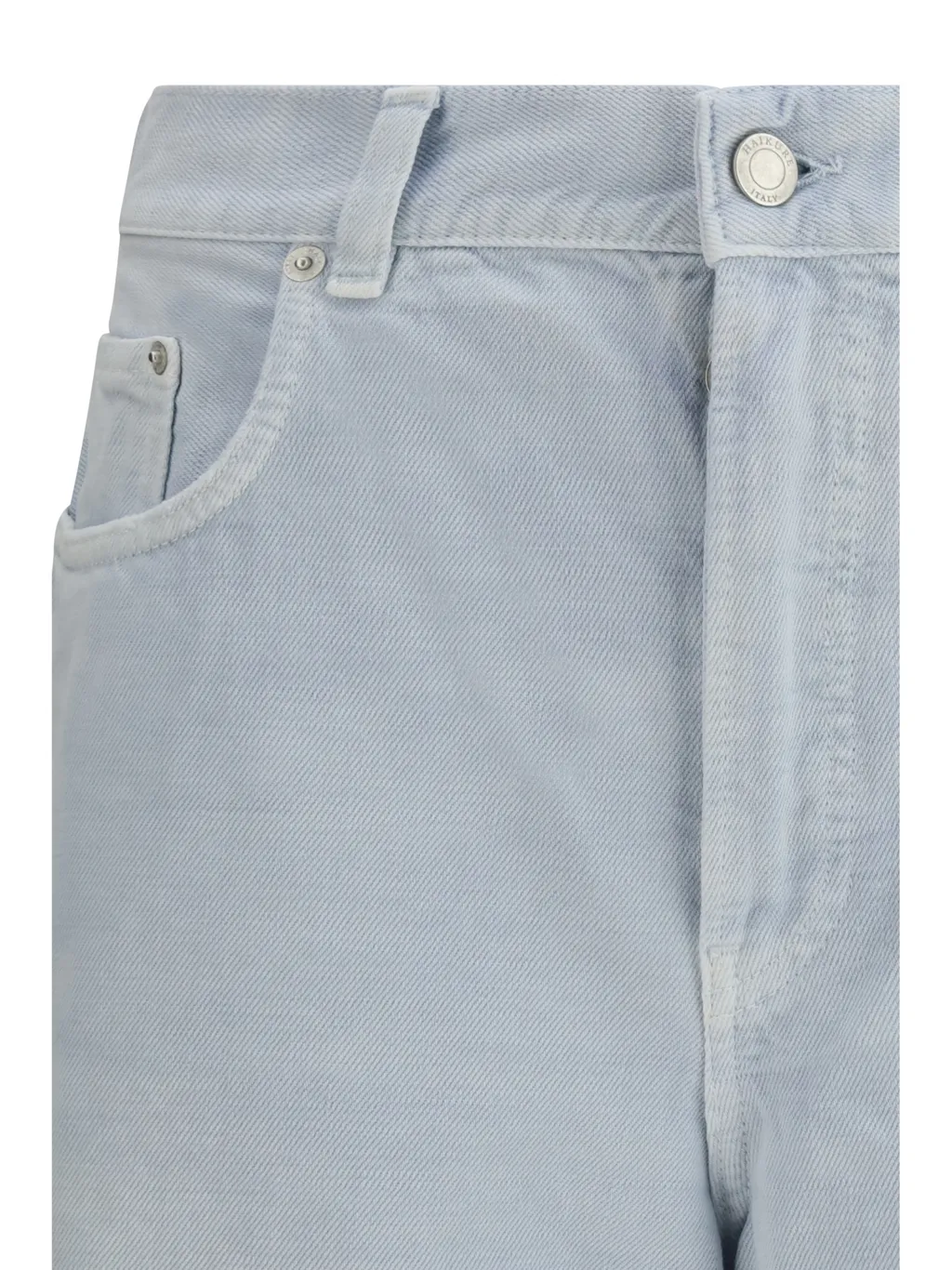 Denim Shorts With Belt Loops
